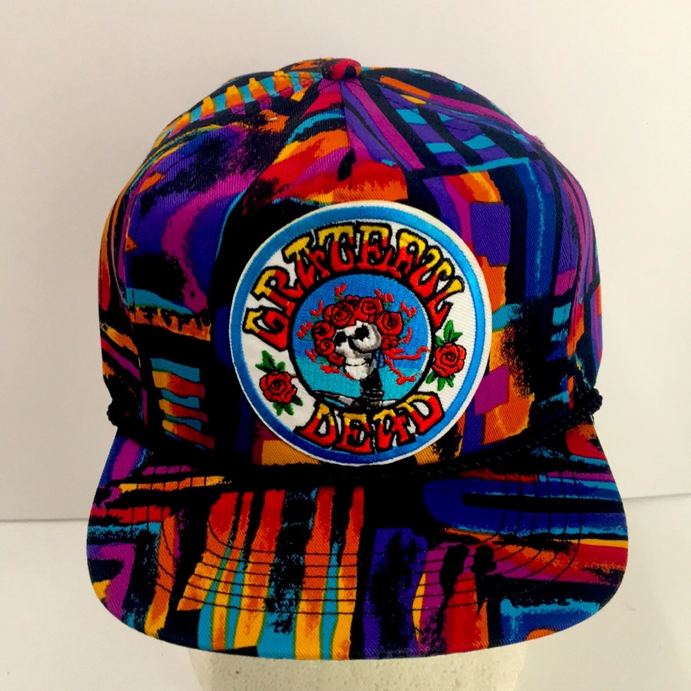 Vtg 90s Grateful Dead San Sun Hippie Snapback Hat